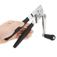 Abrelatas Manual Ergonómico con Mango Giratorio de 360° y Destapador 2 en 1