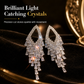 ⏳ ¡50% de Descuento por Tiempo Limitado! ⏰ Aretes Colgantes Rombo con Flecos de Circonita Cúbica y Plata S925 🦚