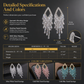 ⏳ ¡50% de Descuento por Tiempo Limitado! ⏰ Aretes Colgantes Rombo con Flecos de Circonita Cúbica y Plata S925 🦚