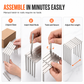 Estante Organizador Extensible de Acero Inoxidable para Cocina y Tapas de Sartén