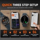 ⏳ ¡50% de Descuento por Tiempo Limitado! 💥 Smartwatch Militar con GPS, Llamadas Bluetooth, Linterna LED y Monitor de Salud