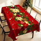 🎄🍽️ Mantel navideño de poliéster – Impermeable, reutilizable y disponible en 7 tamaños