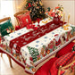 🎄🍽️ Mantel navideño de poliéster – Impermeable, reutilizable y disponible en 7 tamaños