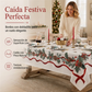 🎄🍽️ Mantel navideño de poliéster – Impermeable, reutilizable y disponible en 7 tamaños