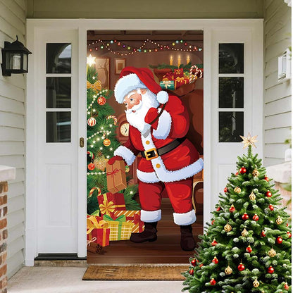 🎄 ¡70% DE DESCUENTO! 🎅 Cubrepuertas Navideño Decorativo – Estampado de Alta Definición y Resistente a la Decoloración ✨