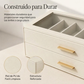 Caja organizadora de gafas de sol de 2 niveles con tapa de cristal transparente para exhibición
