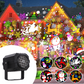 Proyector LED Giratorio de Luces Navideñas con 16 Patrones Dinámicos