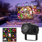 Proyector LED Giratorio de Luces Navideñas con 16 Patrones Dinámicos