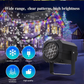 Proyector LED Giratorio de Luces Navideñas con 16 Patrones Dinámicos