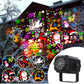 Proyector LED Giratorio de Luces Navideñas con 16 Patrones Dinámicos
