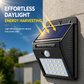 Lámpara Solar de Pared con Sensor de Movimiento e Impermeable IP65 para Jardín y Patio