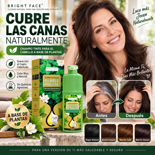 💇‍♀️ Tinte en espuma de origen vegetal de larga duración｜Color de pelo en espuma fácil de aplicar en casa sin amoníaco