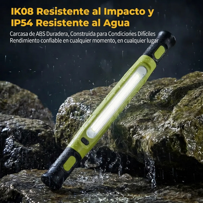 📢📢50% DE DESCUENTO!! ⏰Lámpara de trabajo LED de 3000LM – Con imán + gancho, batería de 5200mAh, rotación de 360°. Carga rápida Type-C. ¡Brillante como la luz del día en cualquier lugar! 🔋✨