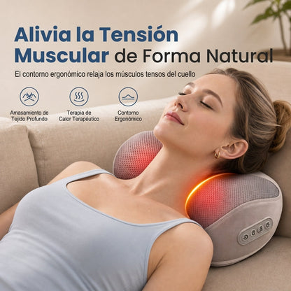 Almohada Masajeador de Cuello y Espalda Recargable