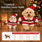 🎅 Disfraz Navideño 3D de Santa Claus de Pie para Perros y Gatos – Traje Festivo Cálido y Divertido 🎄