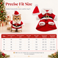 🎅 Disfraz Navideño 3D de Santa Claus de Pie para Perros y Gatos – Traje Festivo Cálido y Divertido 🎄