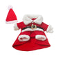 🎅 Disfraz Navideño 3D de Santa Claus de Pie para Perros y Gatos – Traje Festivo Cálido y Divertido 🎄