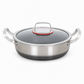 📢📢50% OFF !! ⏰Thickened Stainless Steel Nonstick Stir Fry Pan with Lid Flat