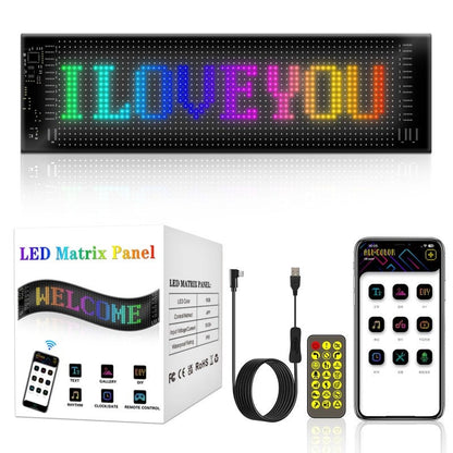 Pantalla LED Flexible Programable para Auto y Negocio – Control por App con Texto Móvil y Animaciones ✨
