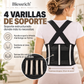 ⏳Oferta por tiempo limitado⏰ ¡Brinda soporte instantáneo a tu espalda! Faja lumbar transpirable con 4 varillas de soporte