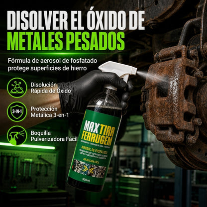 🔧 ¡50% DE DESCUENTO POR TIEMPO LIMITADO! 💨 Removedor de óxido y agente de fosfatación 3 en 1 – Desengrasa, elimina óxido, antioxidante ✨