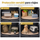 Alfombrilla de maletero de coche universal de piel PVC para sedanes y SUV, fácil de limpiar, 100 x 70 cm