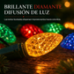 Guirnalda de luces de fresa a batería con 8 modos de iluminación para decoración de Navidad, Halloween, jardín y patio.