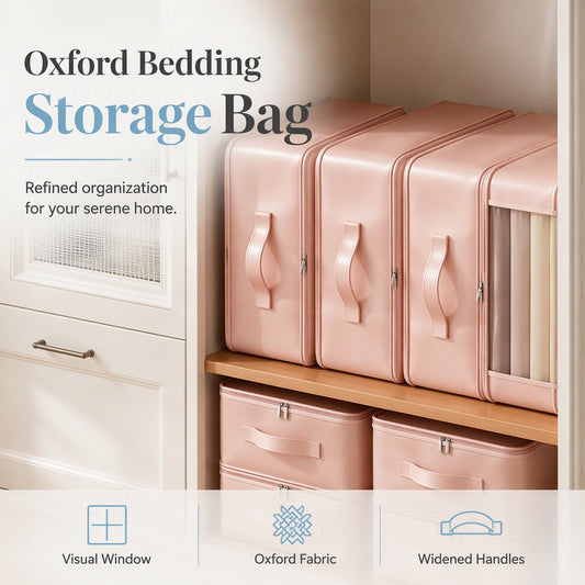 Bolsa Organizadora para Ropa de Cama y Blancos de Tela Oxford