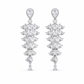Aretes Colgantes de Circonia en Cascada con Poste de Plata S925 – Elegancia y Brillo