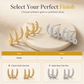 Aretes Trepadores de 3 Hileras con Cristales Brillantes