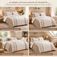 Juego de Ropa de Cama Térmica de Terciopelo de Leche (3 Piezas)