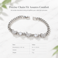 Pulsera Cubana de Mariposas con Circonias Pavé – Cadena Plateada para Mujer