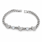 Pulsera Cubana de Mariposas con Circonias Pavé – Cadena Plateada para Mujer