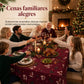 Mantel Navideño Festivo Impermeable y Repelente a Derrames