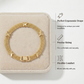 Pulsera Elegante de Cadenas Múltiples con Dijes de Mariposa