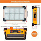 Lámpara Solar Portátil Multifuncional para Camping y Emergencias con Power Bank