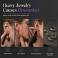 Aretes Colgantes Elegantes con Cristales en Forma de Gota y Pedrería