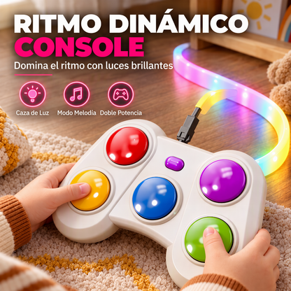 Consola Portátil de Ritmo y Memoria con Luces LED para Niños