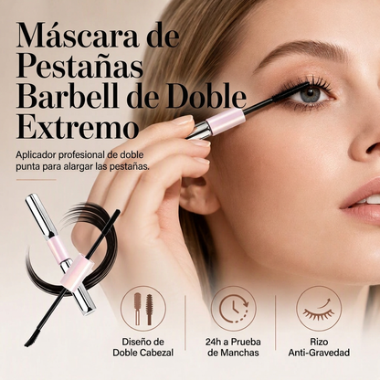 Máscara de Pestañas Voluminizadora e Impermeable de Doble Extremo