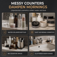 Organizador de Cosméticos para Baño de Pared con Puertas Herméticas sin Perforar