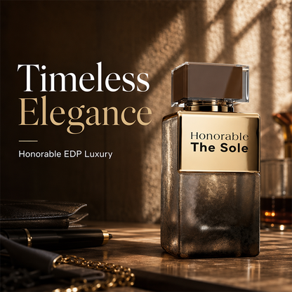 Perfume Honorable The Sole Eau de Parfum 100 ml con Frasco de Vidrio Craquelado