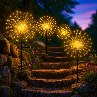 Lámpara Solar Decorativa para Jardín Tipo Fuegos Artificiales