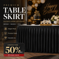 💥 Faldón Plisado para Mesa de Eventos – Decoración Elegante y de Fácil Instalación ✨
