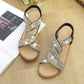 Sandalias de cuña de la cuña del rango suave antideslizante benefiyou