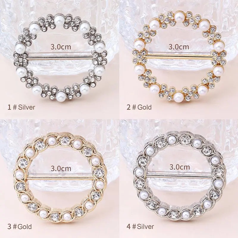 [Compre 1 Obtenga 1 Gratis] Classic All-match Pearl Rhinestone Buckles benefiyou