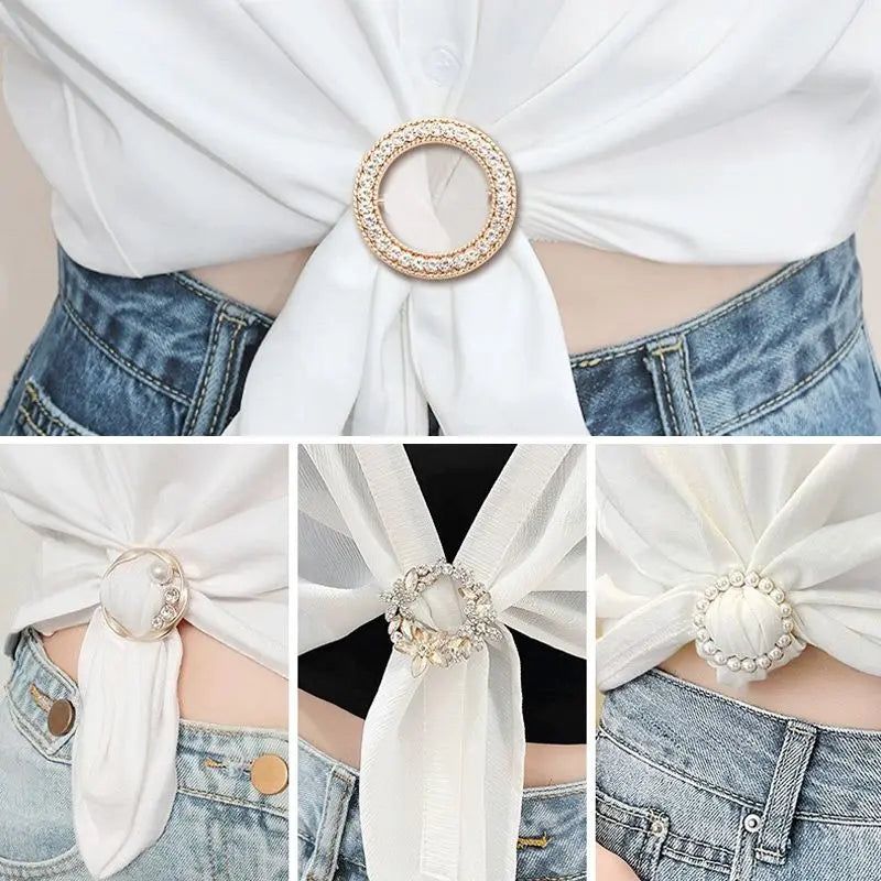 [Compre 1 Obtenga 1 Gratis] Classic All-match Pearl Rhinestone Buckles benefiyou