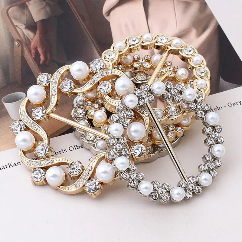 [Compre 1 Obtenga 1 Gratis] Classic All-match Pearl Rhinestone Buckles benefiyou