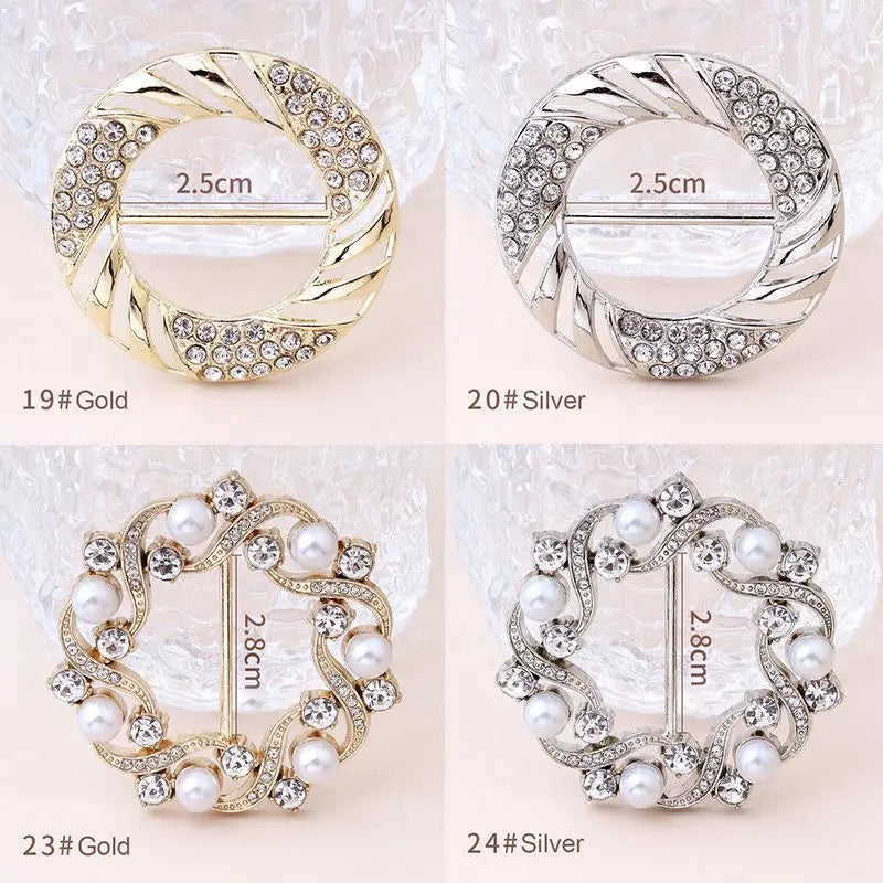 [Compre 1 Obtenga 1 Gratis] Classic All-match Pearl Rhinestone Buckles benefiyou