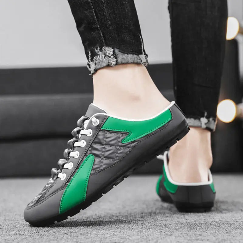 🔥🎅Gran venta🥳Pousbo® Zapatillas de deporte sin espalda para hombres（🔥50% OFF） benefiyou