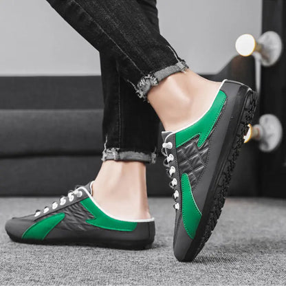 🔥🎅Gran venta🥳Pousbo® Zapatillas de deporte sin espalda para hombres（🔥50% OFF） benefiyou